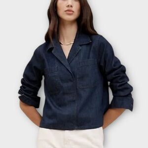 Banana Republic Denim Utility Shirt – Size L